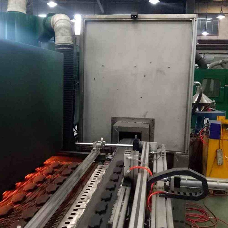 Línea de pulverización electrostática de pastillas de freno